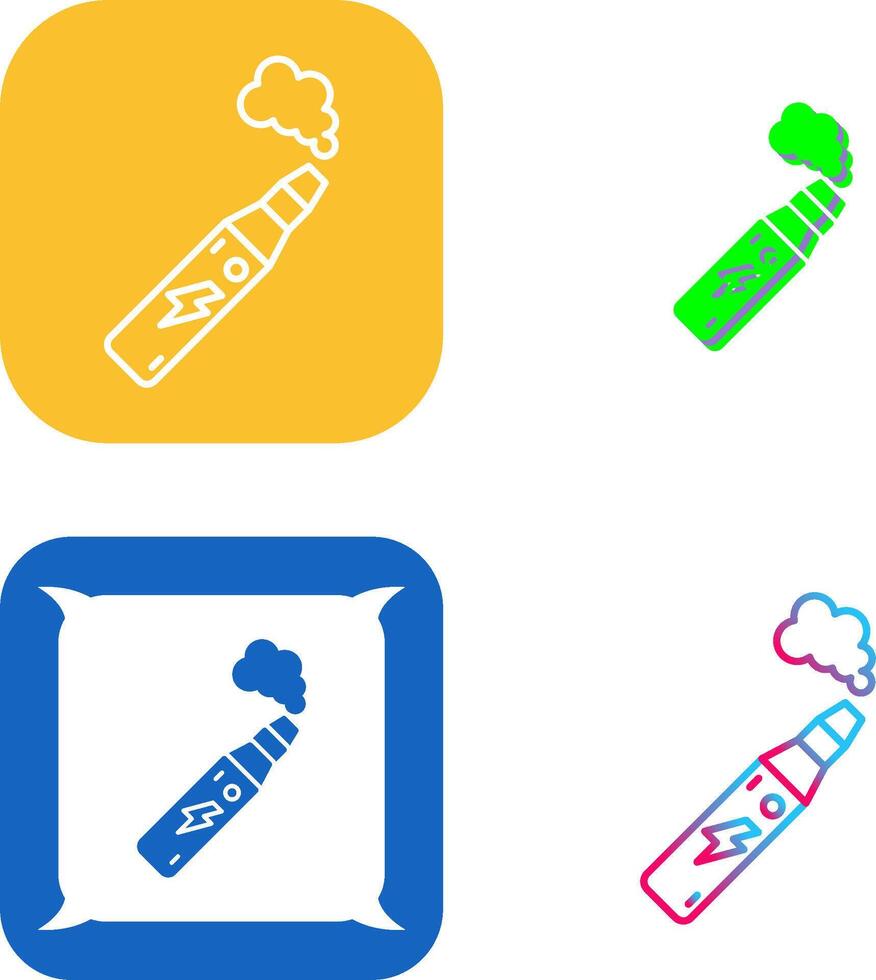 Electronic Cigarette Icon Design vector