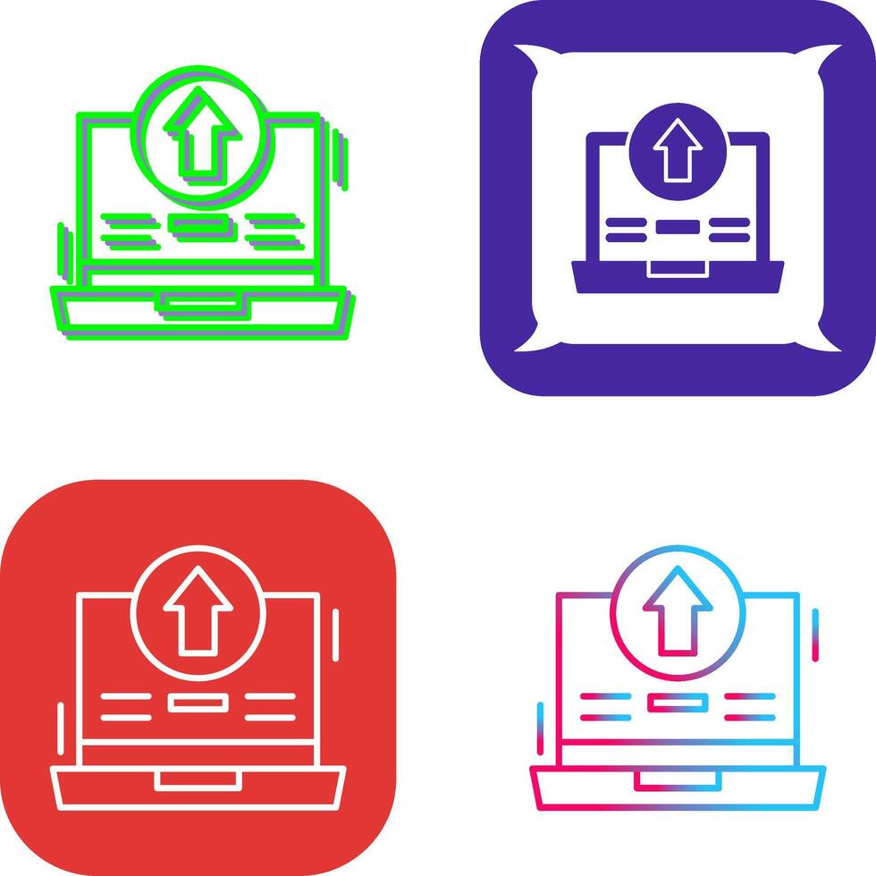 Upload Icon Design vector