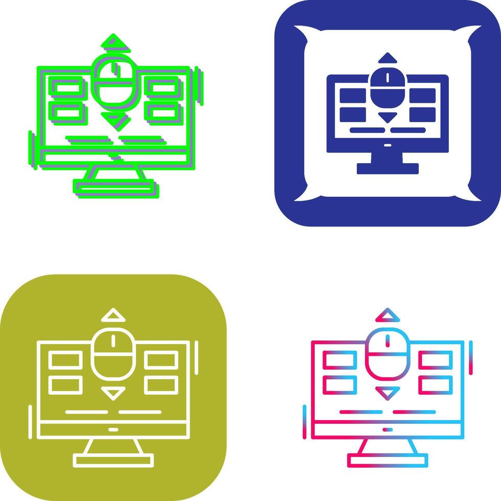 Scroll Icon Design vector