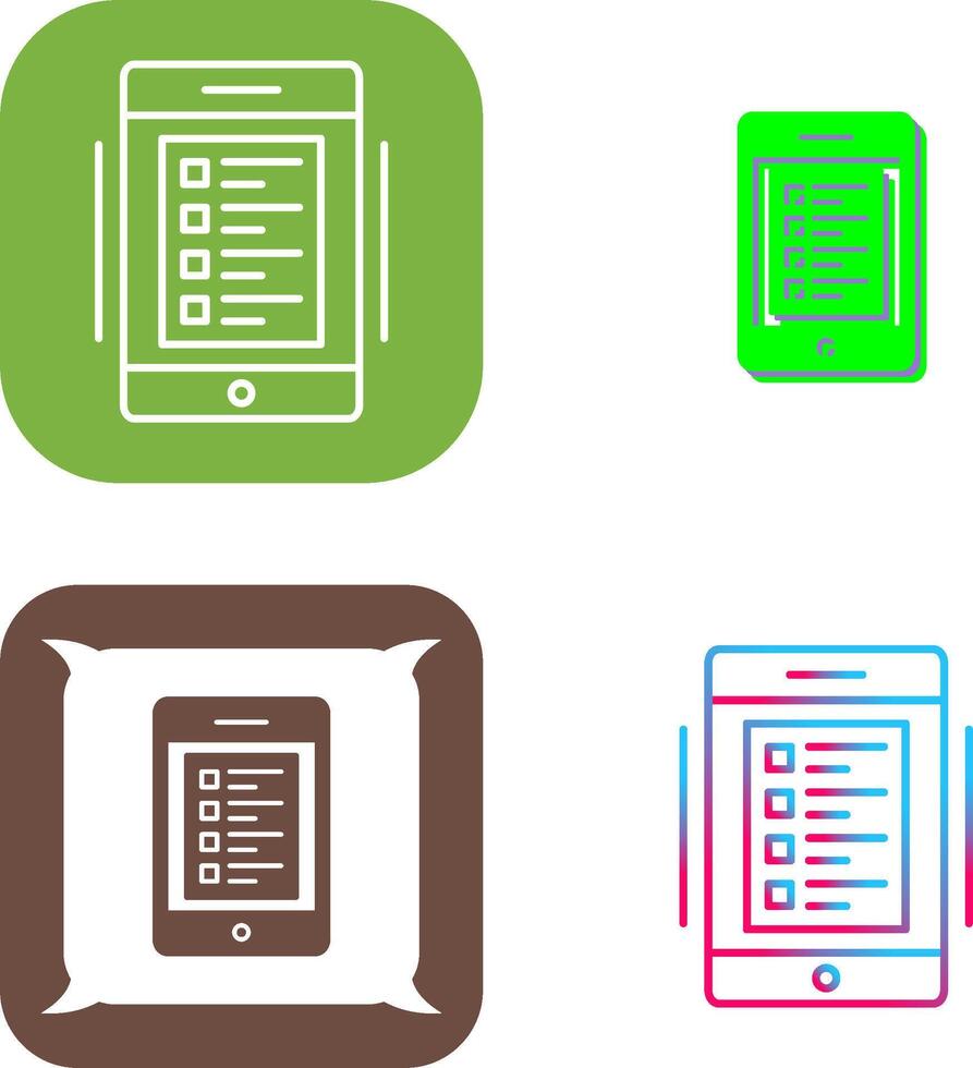 Online Test Icon Design vector