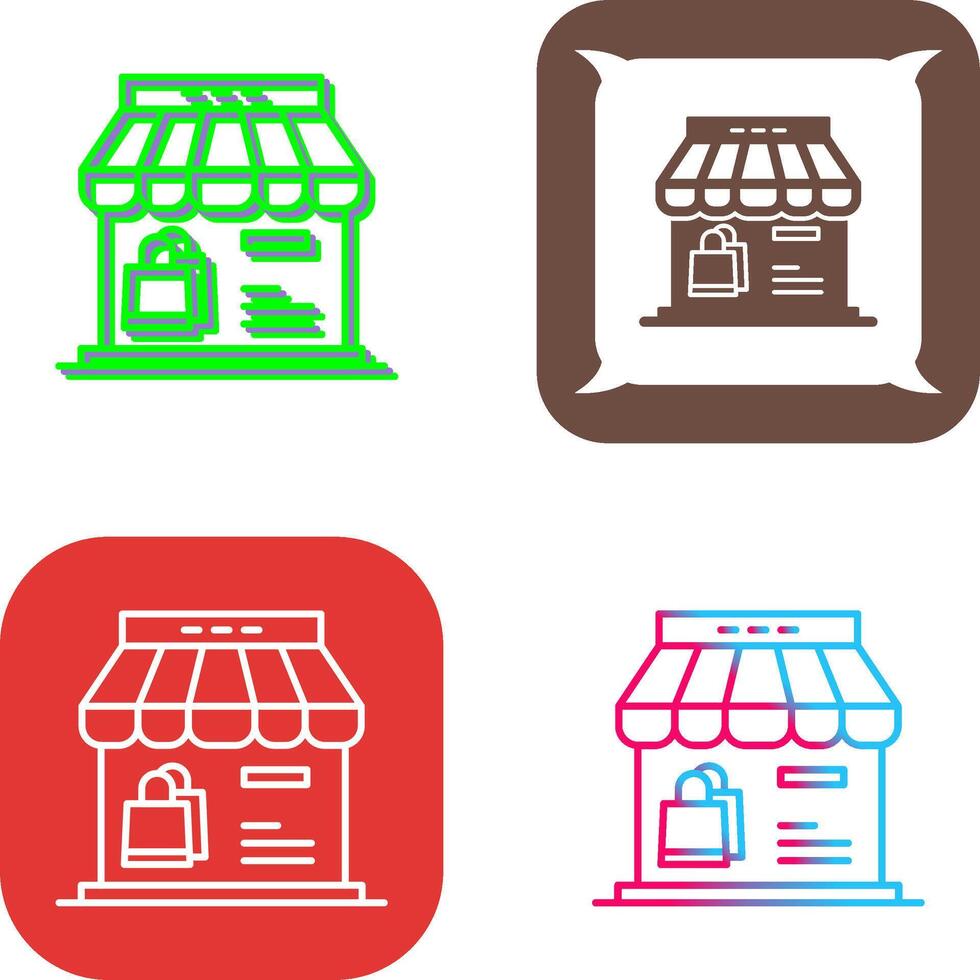 Shop Icon Design vector
