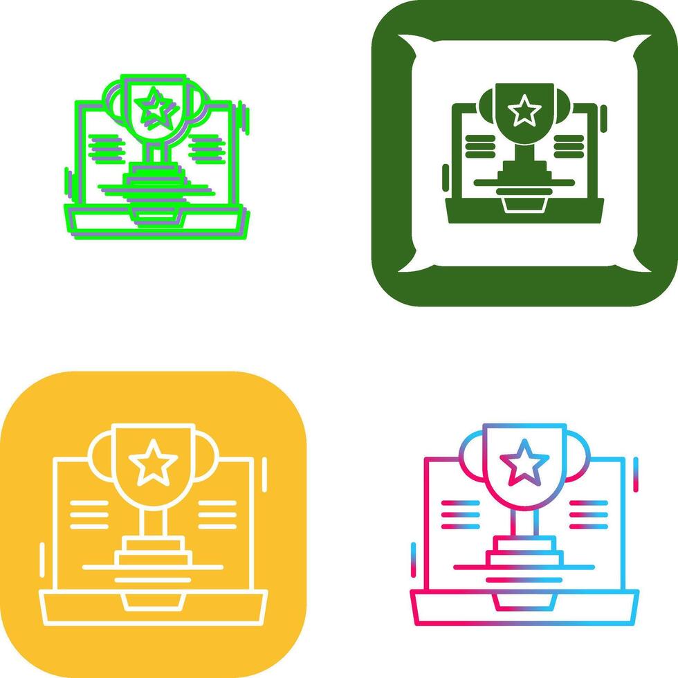 Trophy Icon Design vector