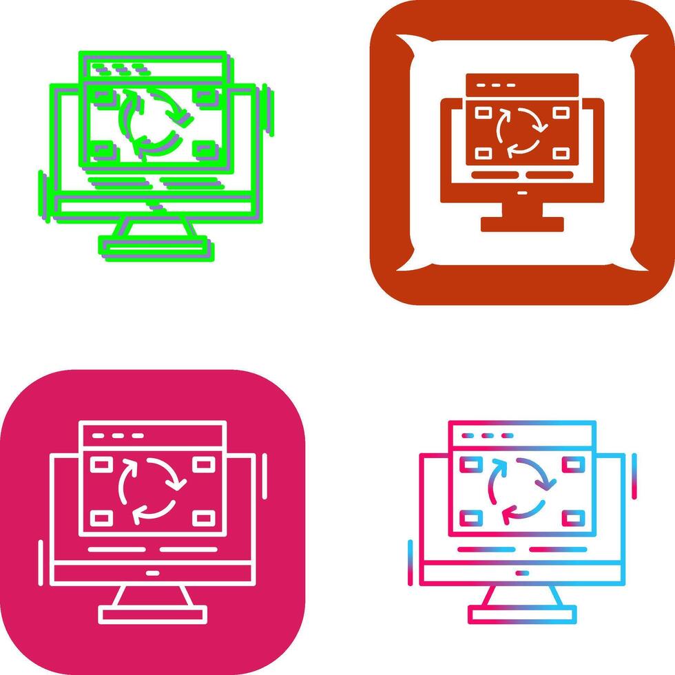 Update Icon Design vector