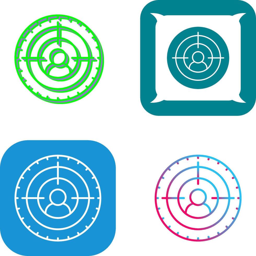 Goal Icon Design vector