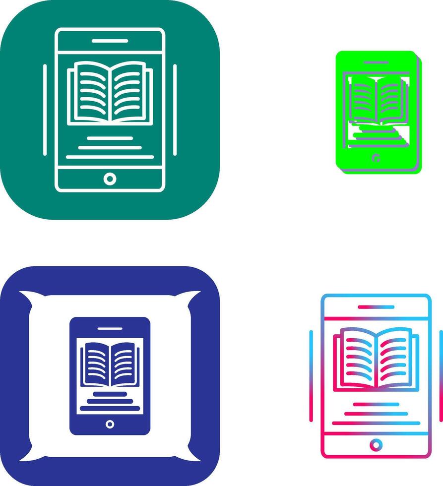 Ebook Icon Design vector