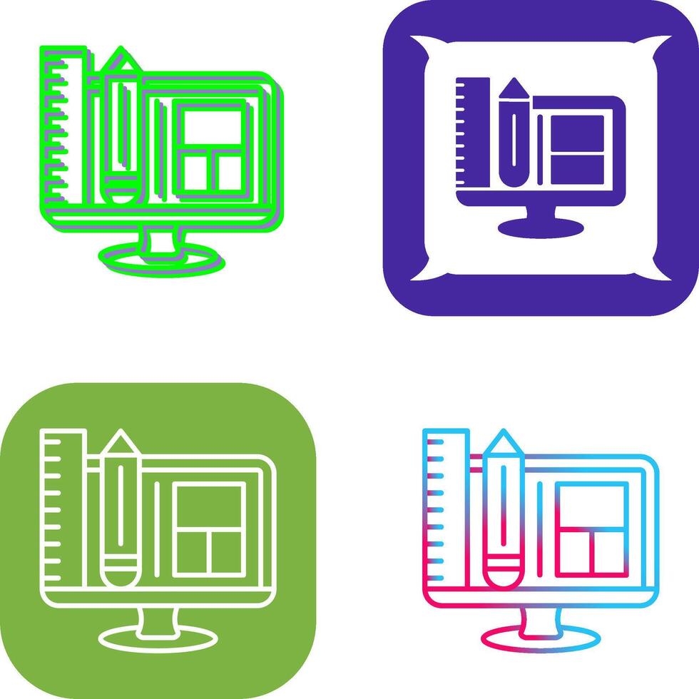 Web Design Icon Design vector
