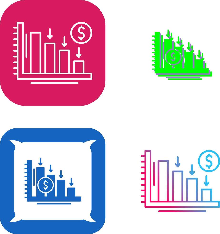 Loss Icon Design vector