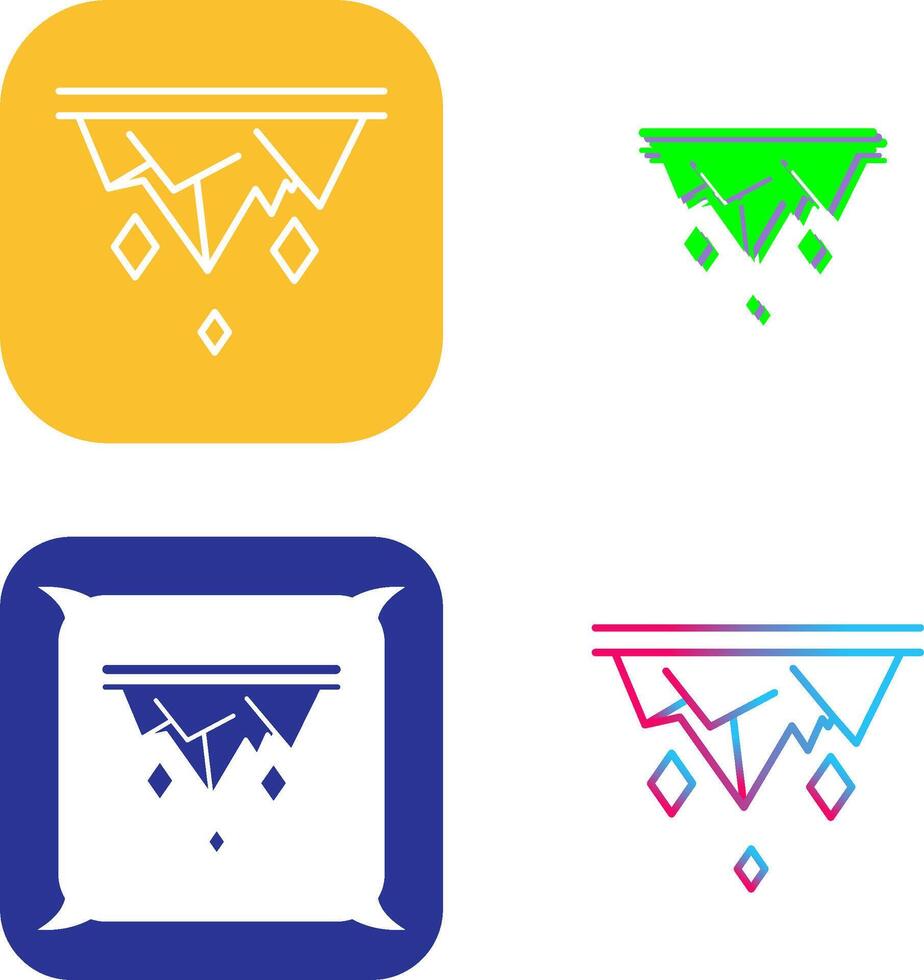 Icicle Icon Design vector