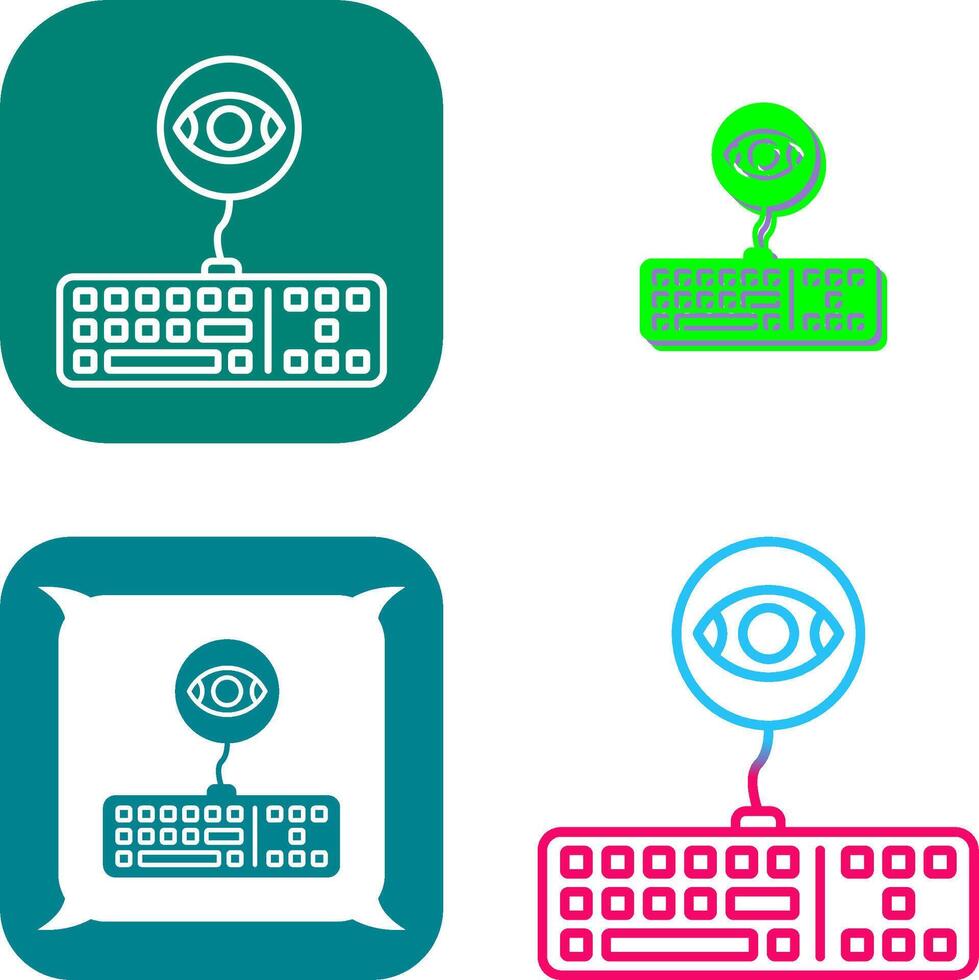 Keylogger Icon Design vector