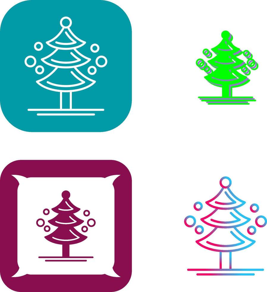Pine Tree Icon Design vector