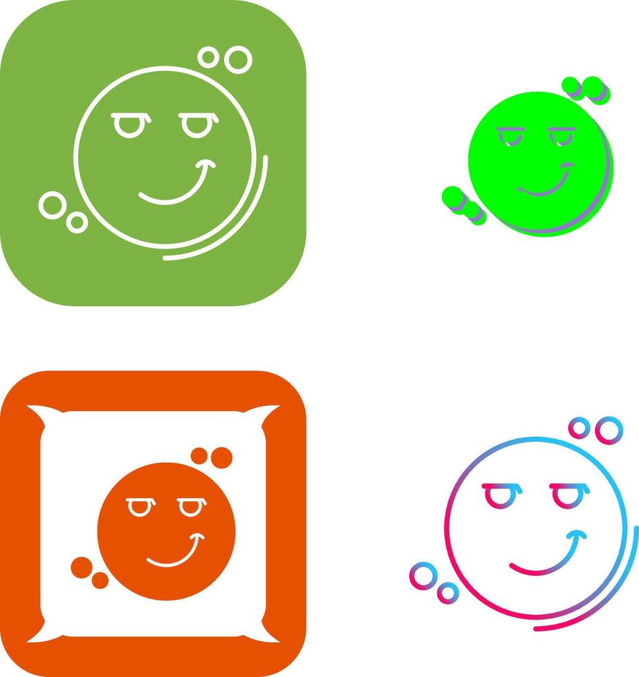 Smirk Icon Design vector