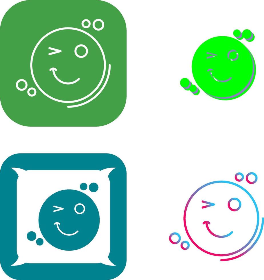 Wink Icon Design vector