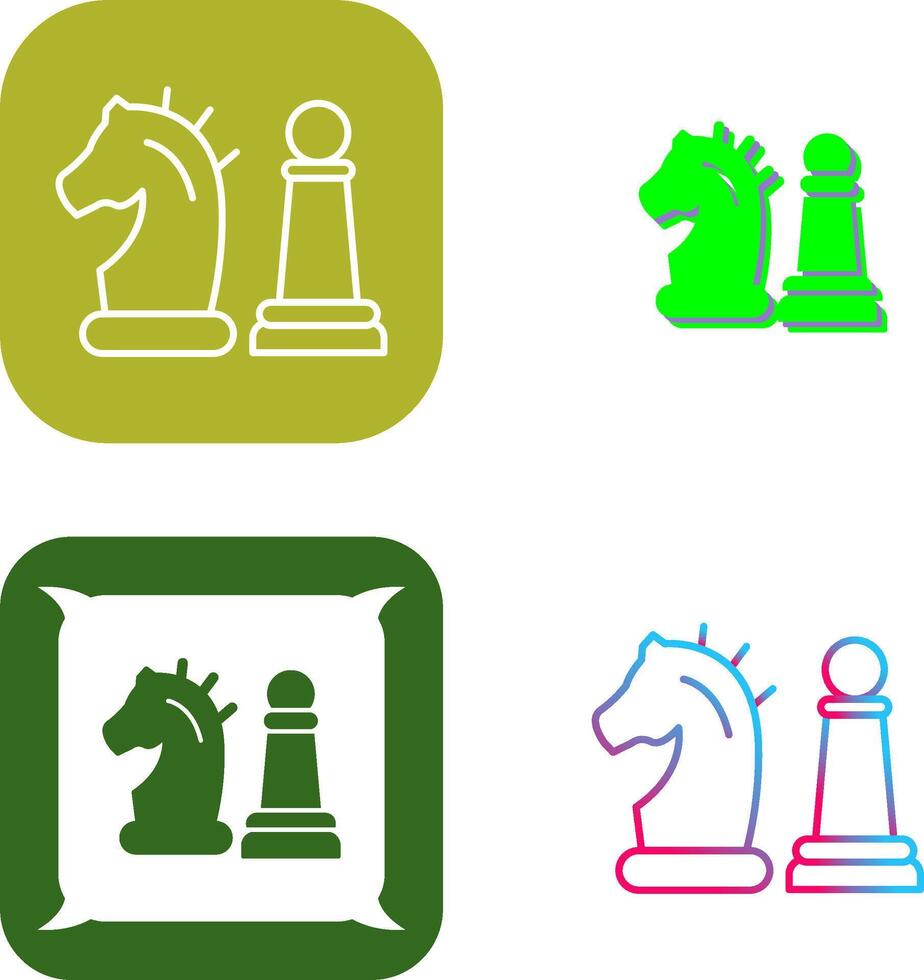 Chess Piece Icon Design vector