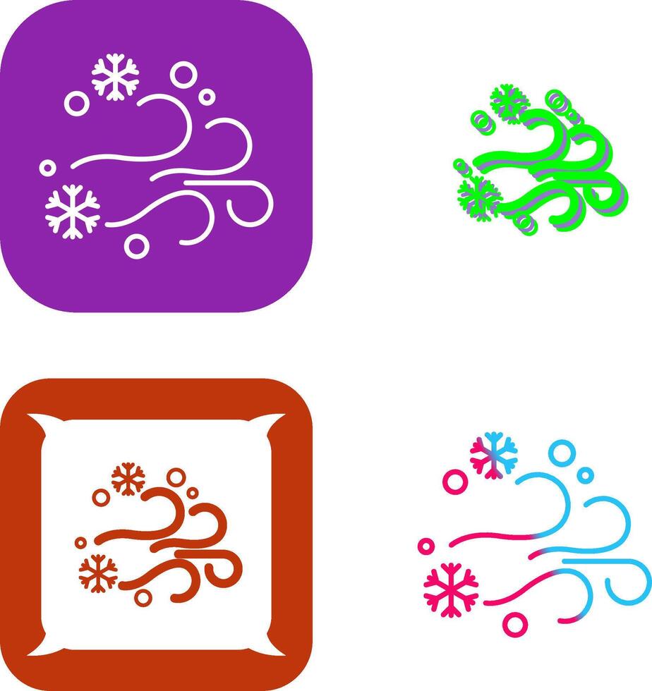 Blizzard Icon Design vector