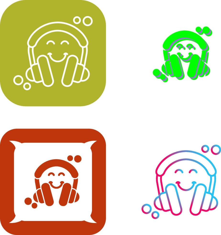 Headphones Icon Design vector