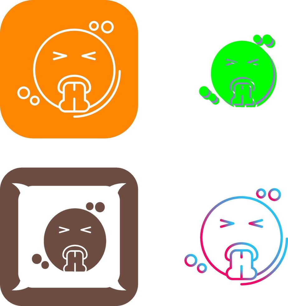 Vomit Icon Design vector
