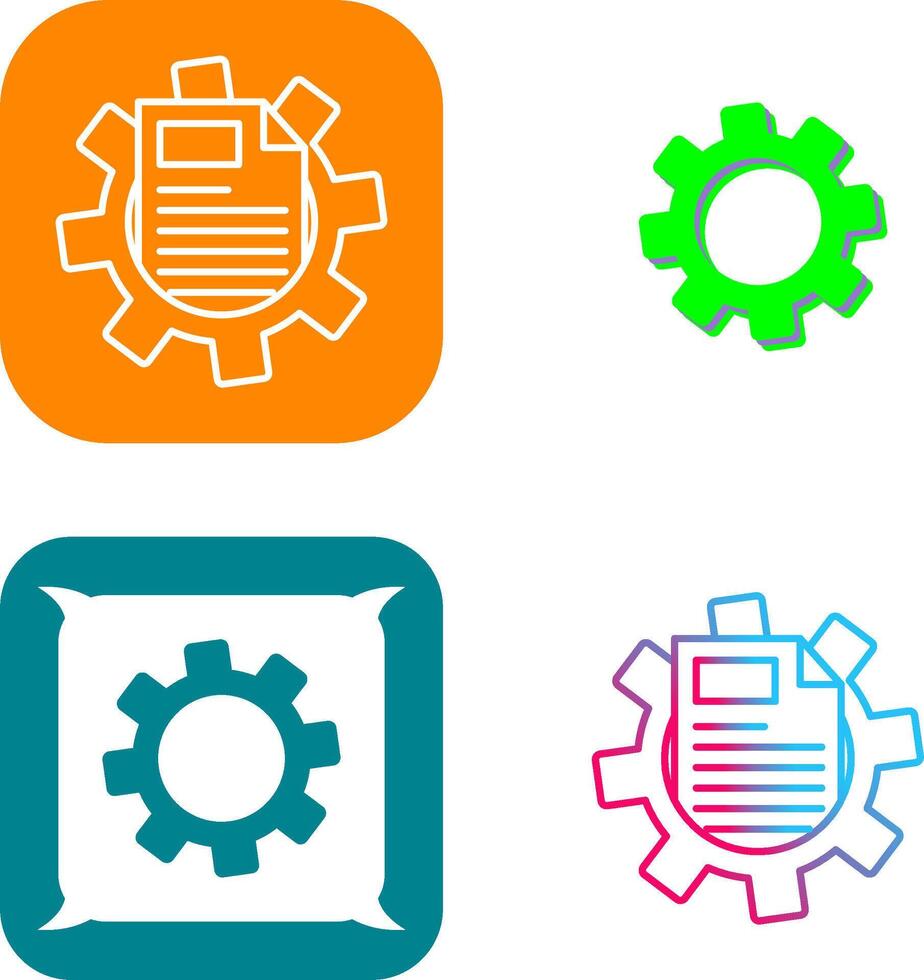 Cogwheel Icon Design vector