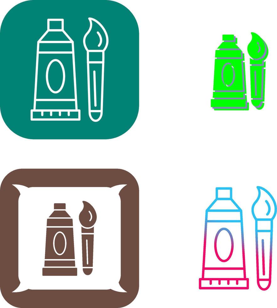 Oil Paint Icon Design vector