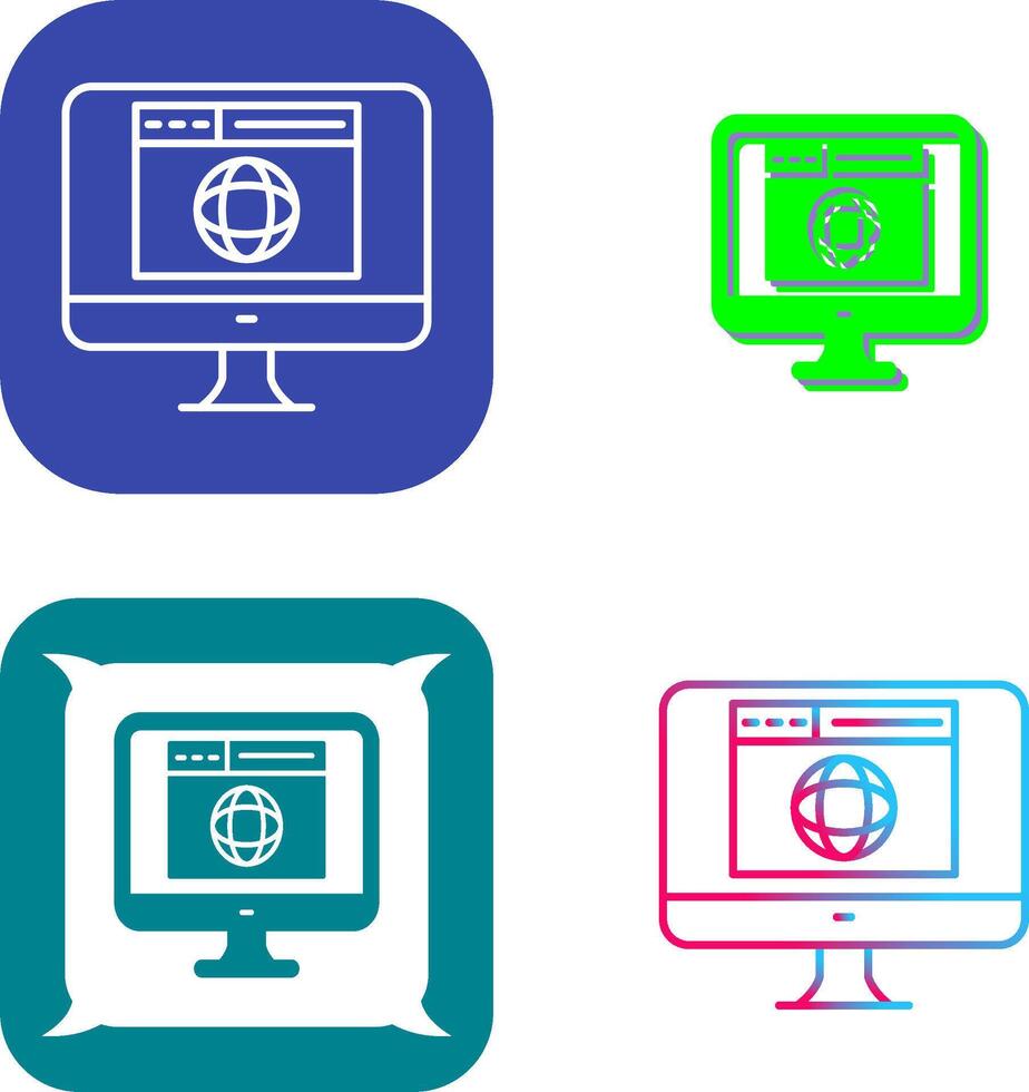 Website Icon Design vector