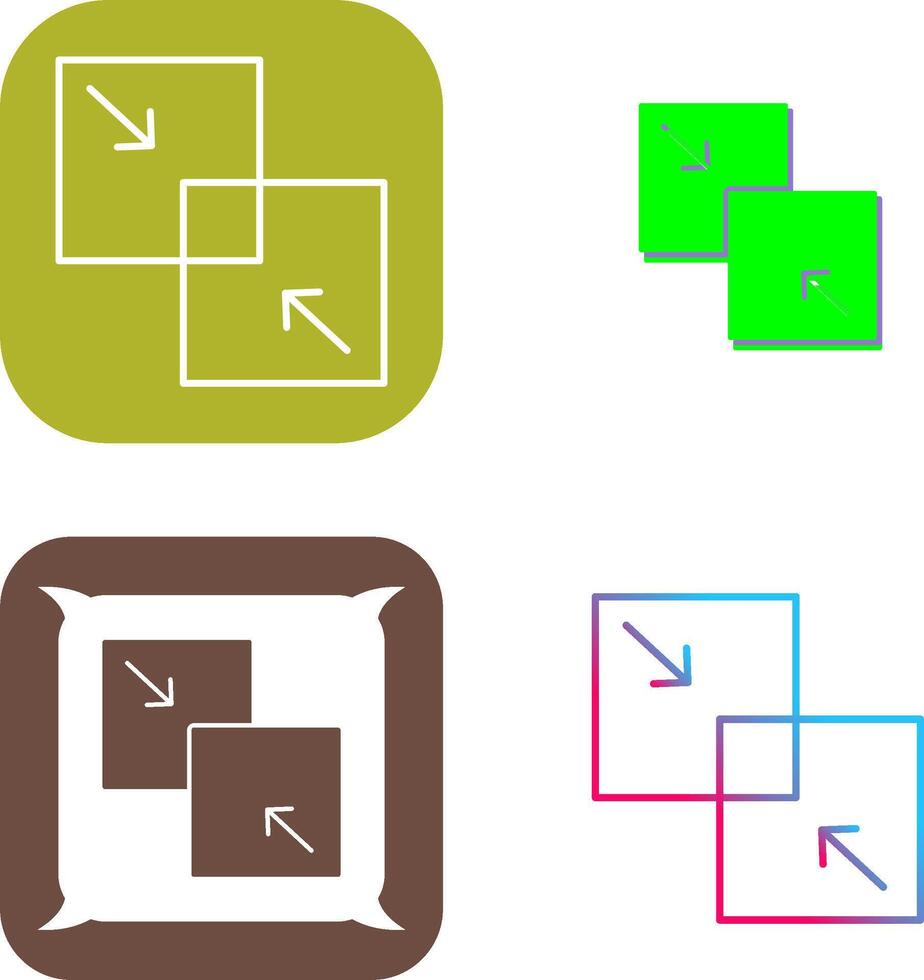 Combine Icon Design vector