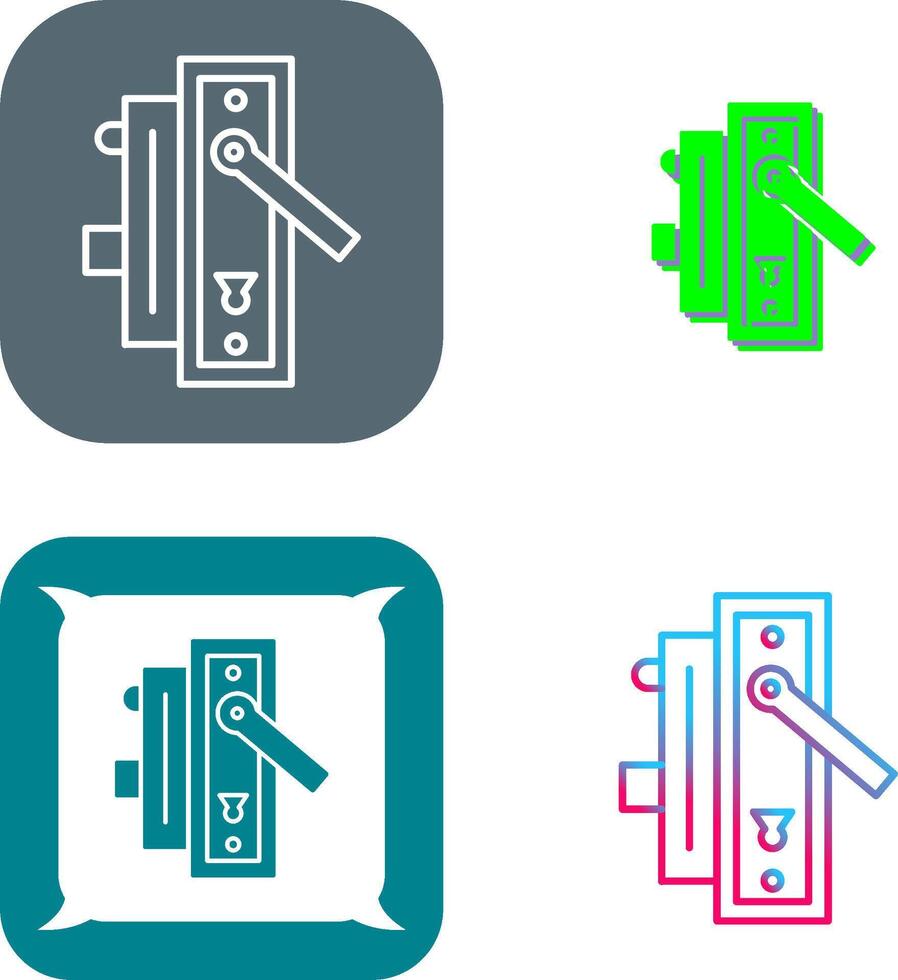 Door Handle Icon Design vector