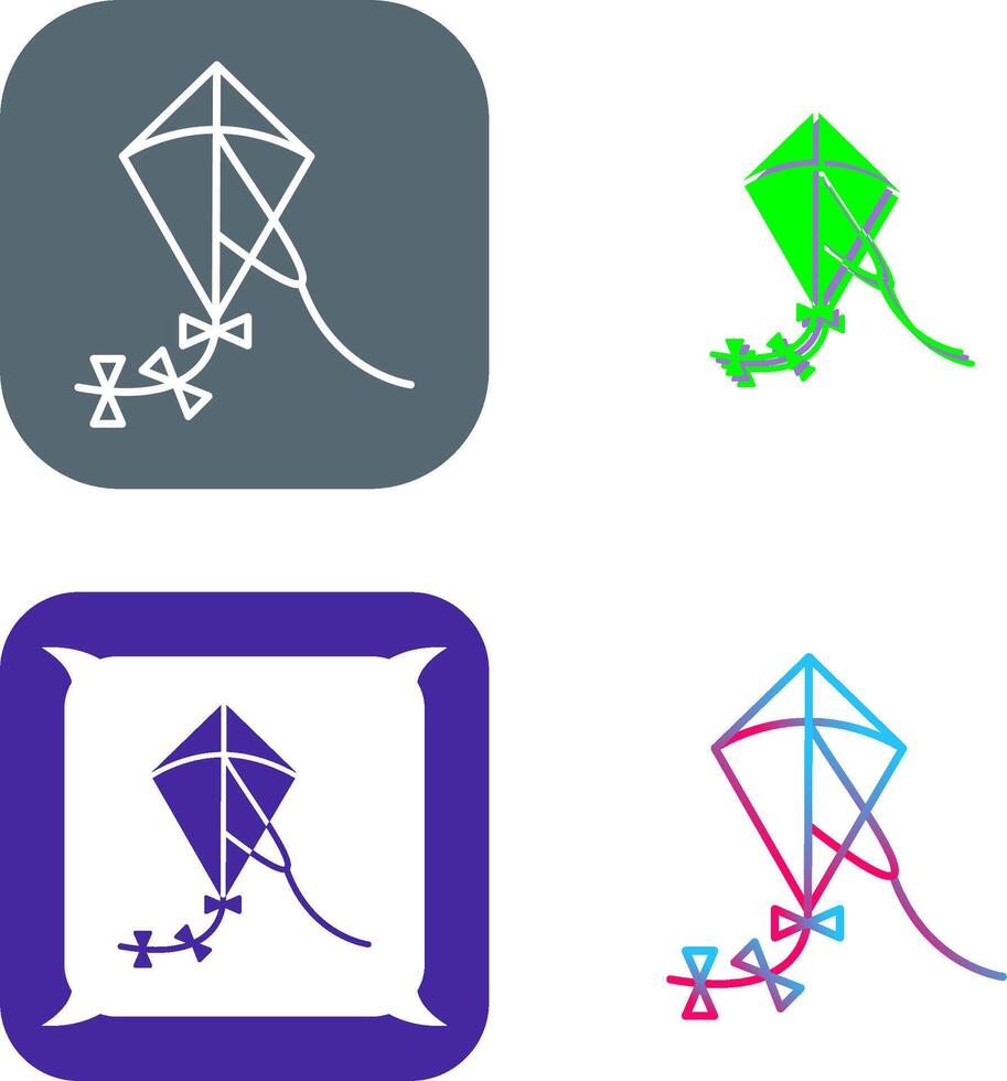 Kite Icon Design vector