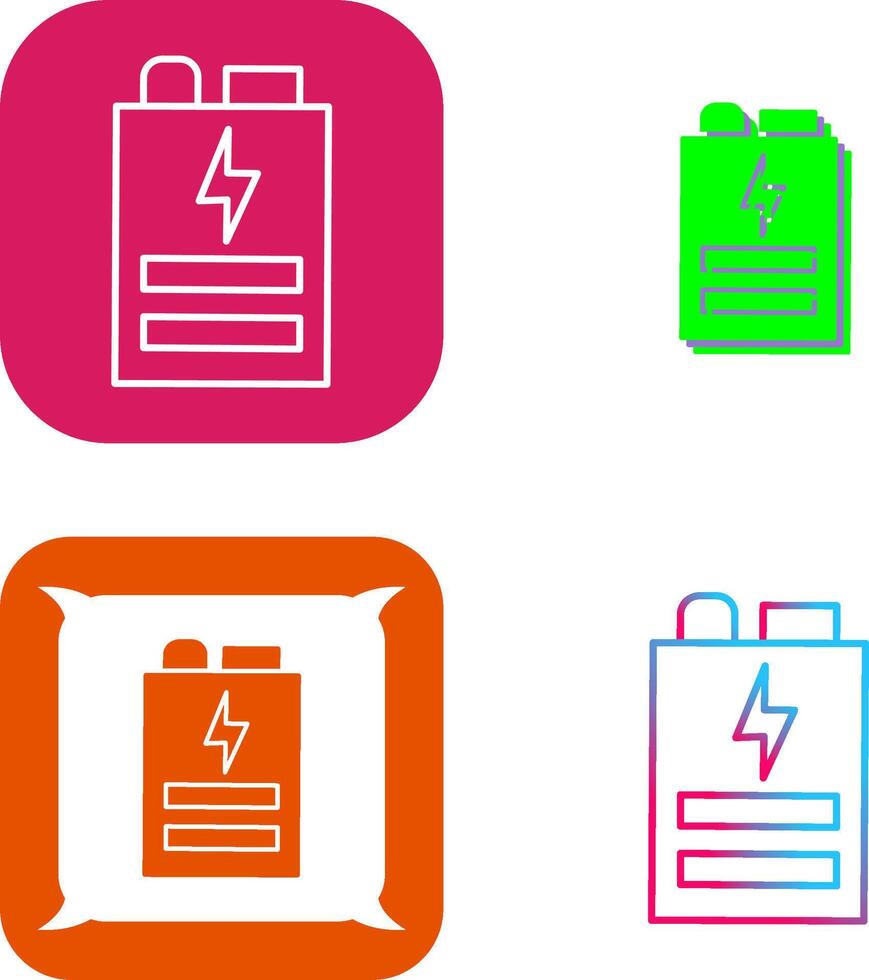 Battery Icon Design vector
