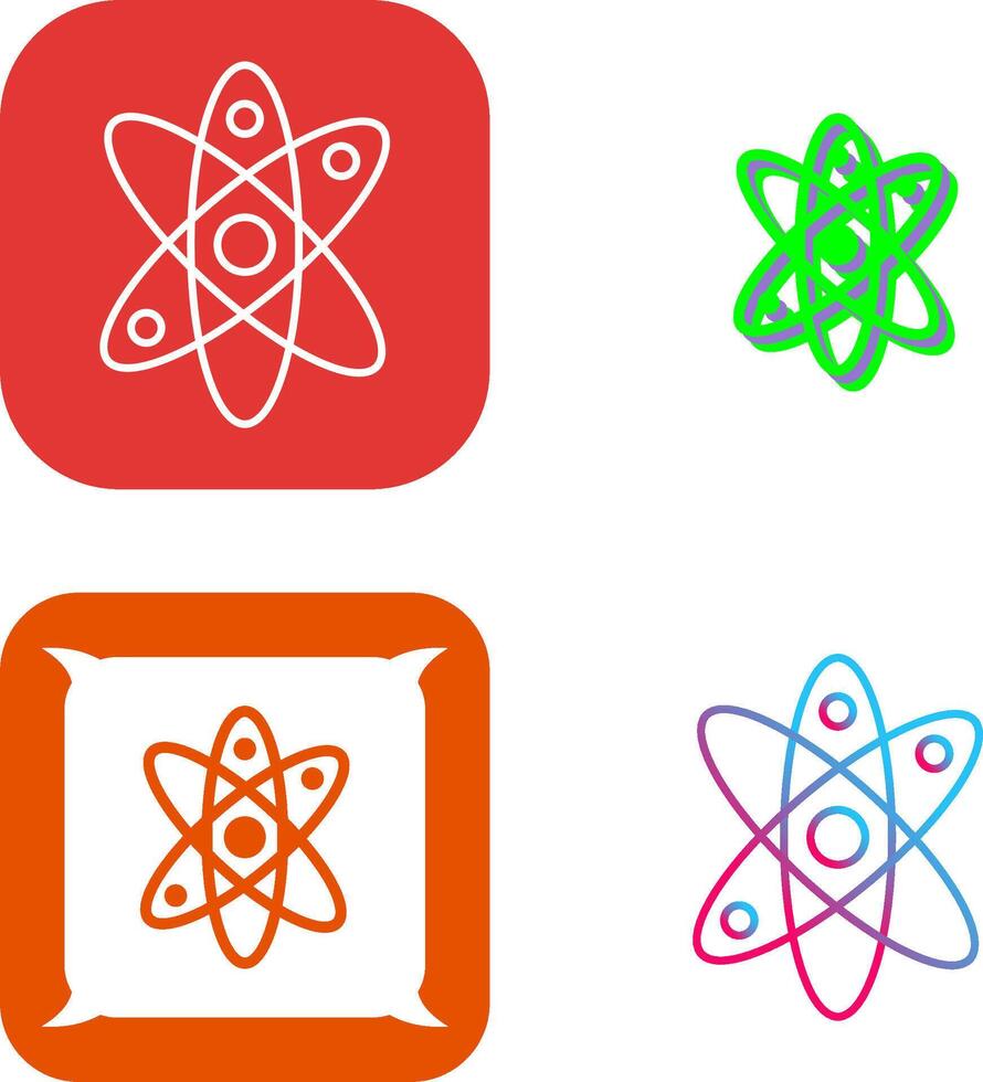 Atom Icon Design vector