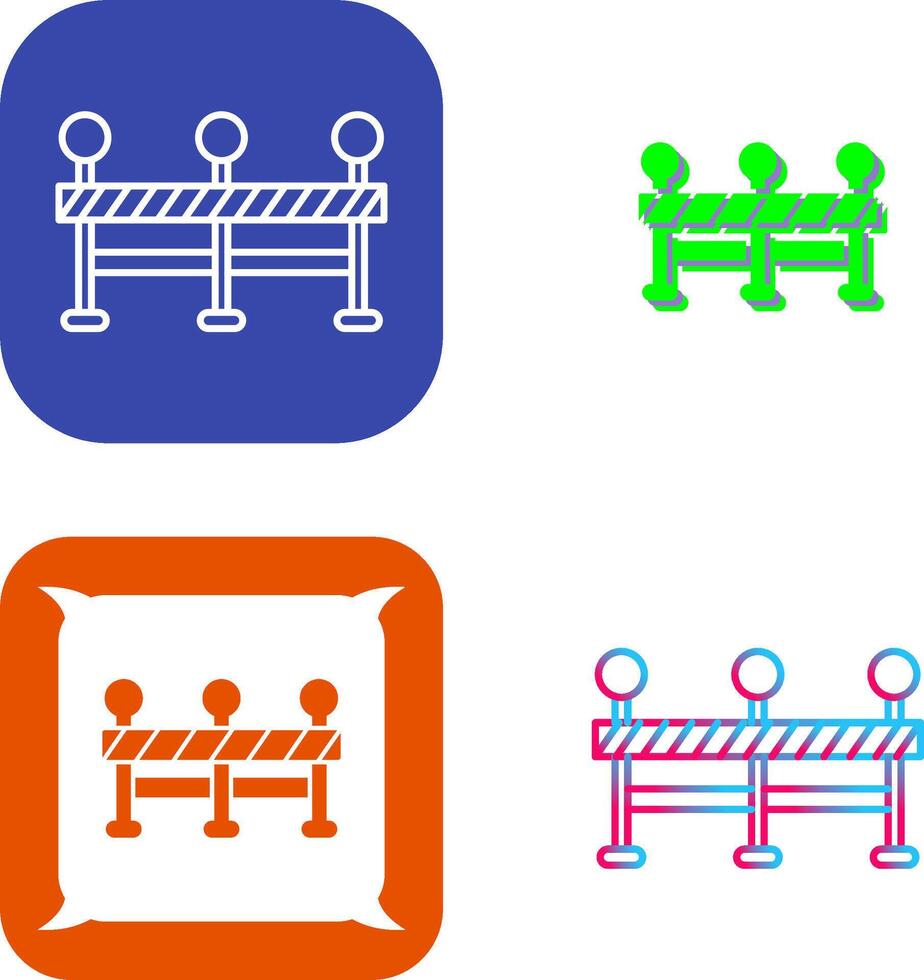 Roadblock Icon Design vector