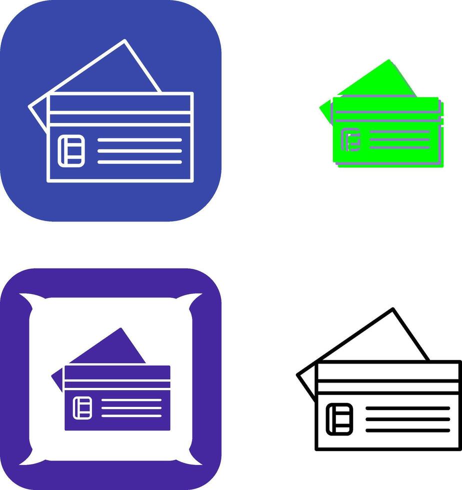 Credit Card Icon Design vector