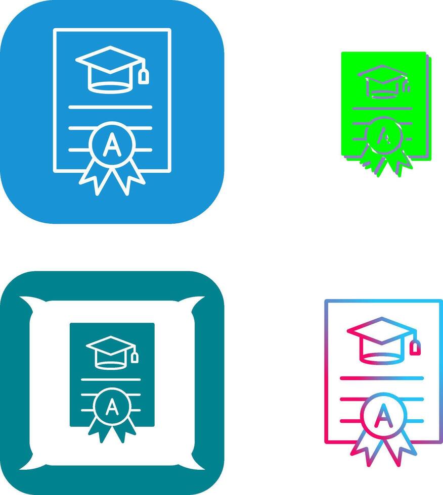 Report Card Icon Design vector