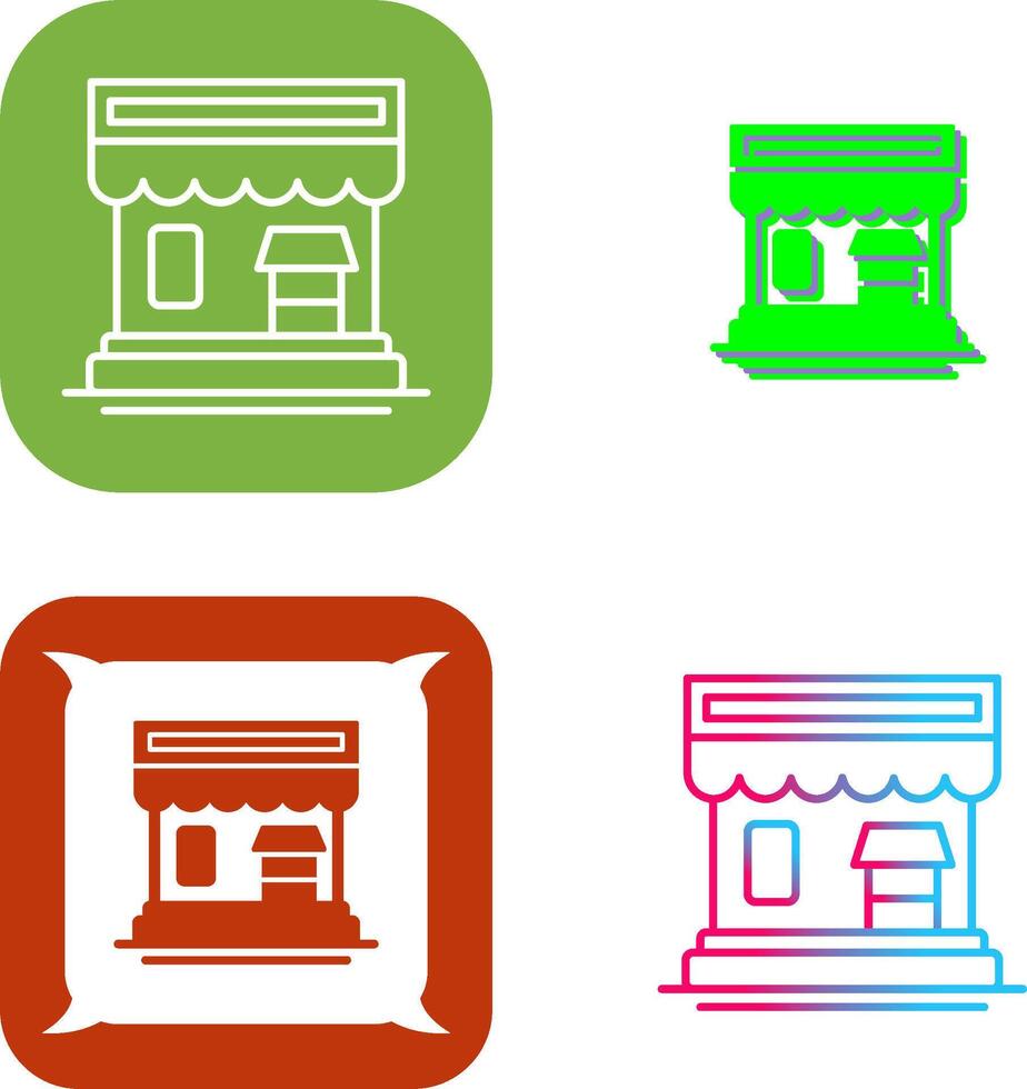 shop Icon Design vector