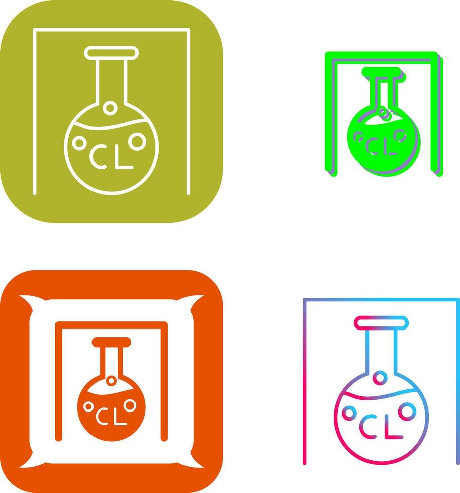 Flask Icon Design vector