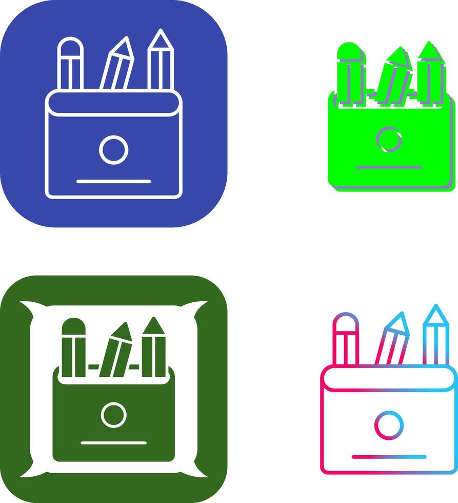 Pencils Icon Design vector