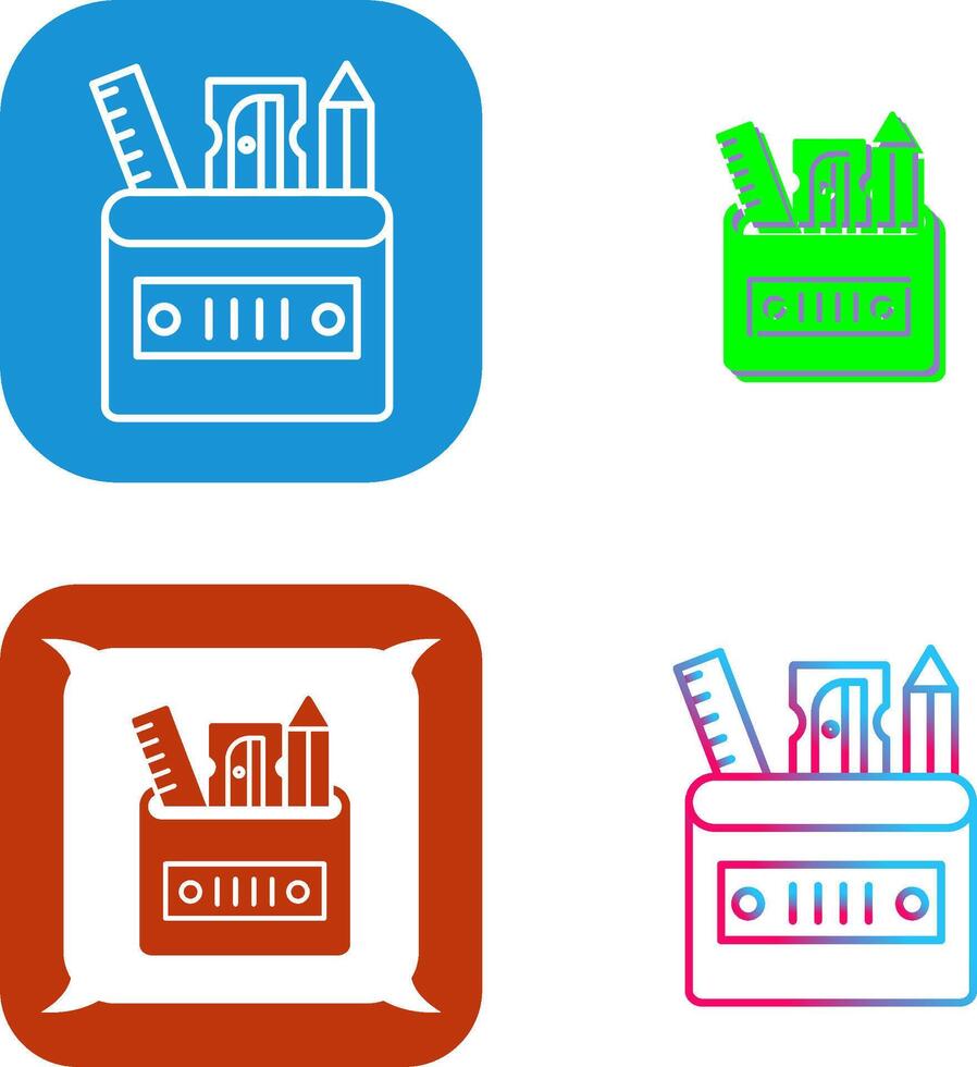Stationery Icon Design vector