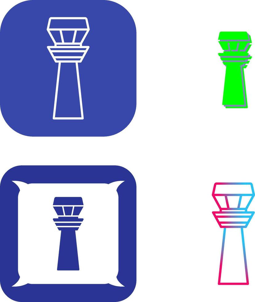 Control Tower Icon Design vector