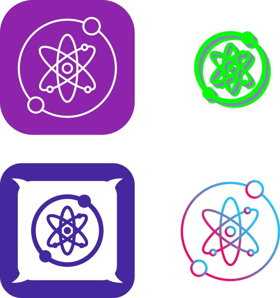 Proton Icon Design vector