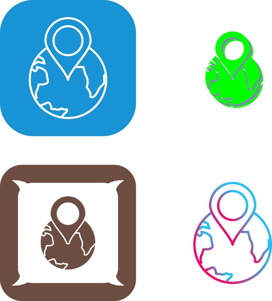 World tour Icon Design vector