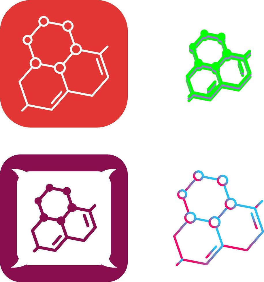 Molecule Icon Design vector