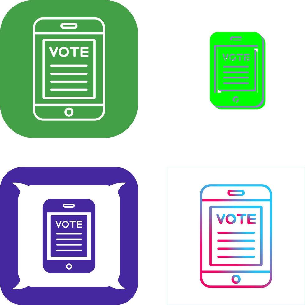 Vote Icon Design vector