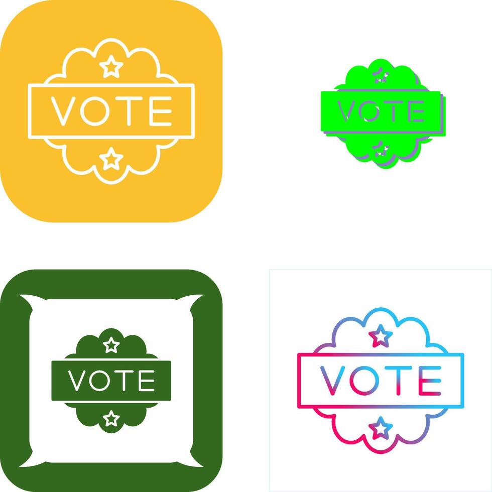 Vote Icon Design vector