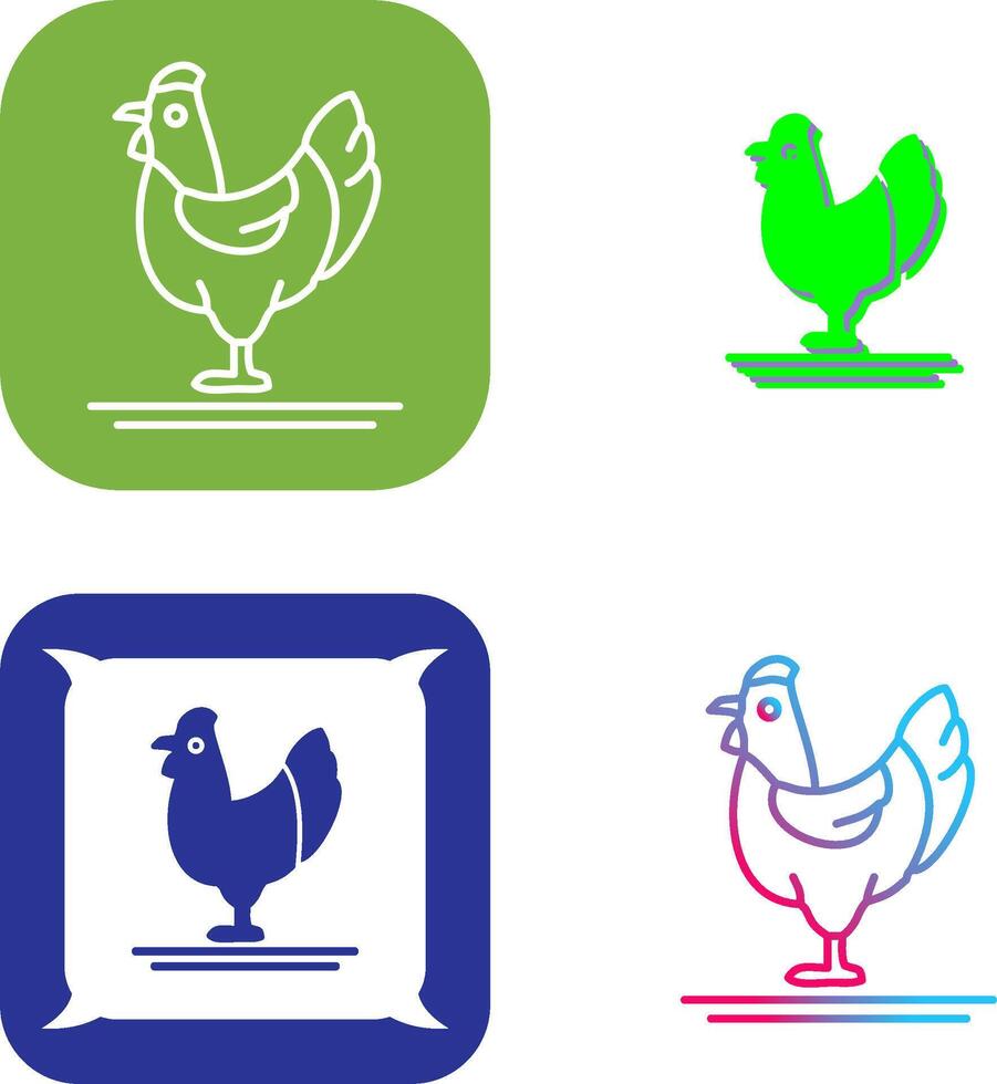 Poultry Icon Design vector