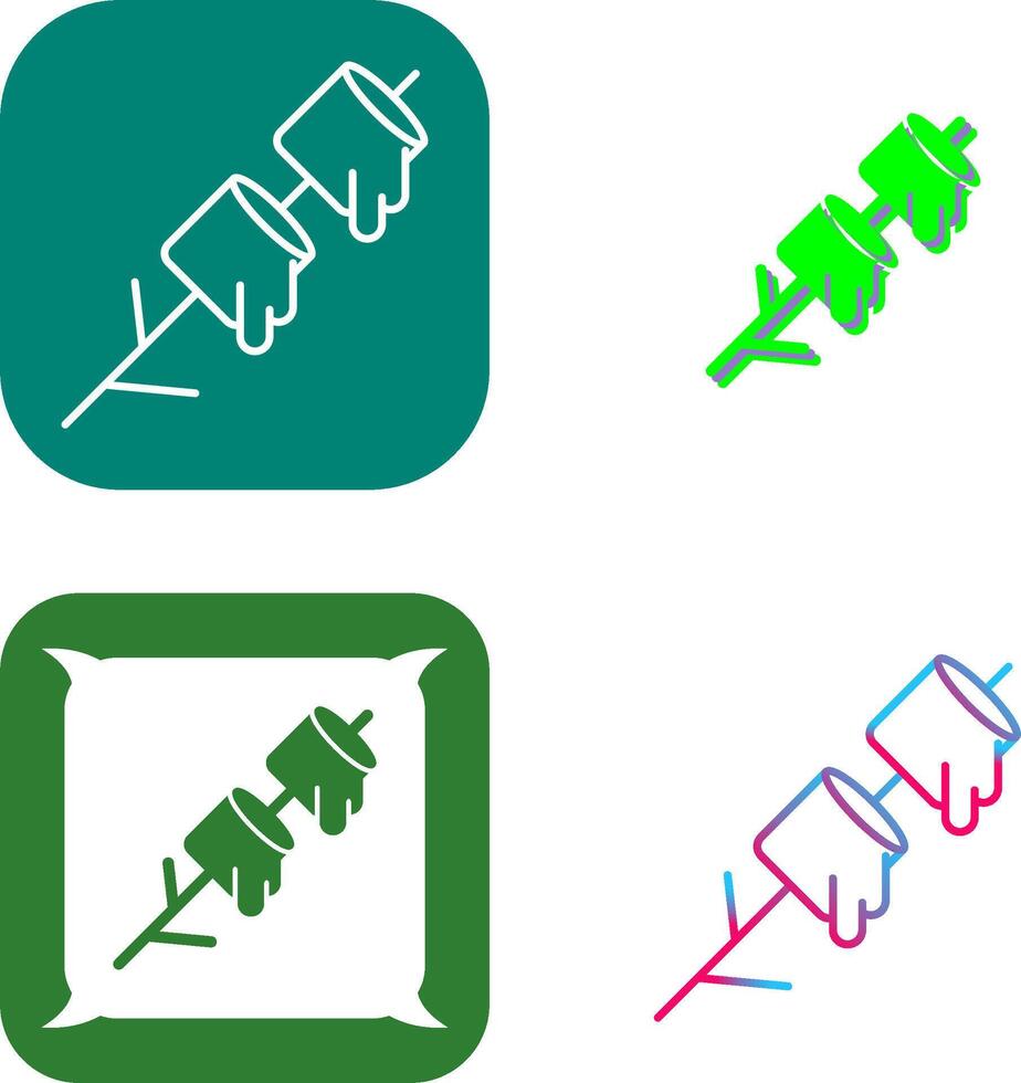 Marshmallows Icon Design vector