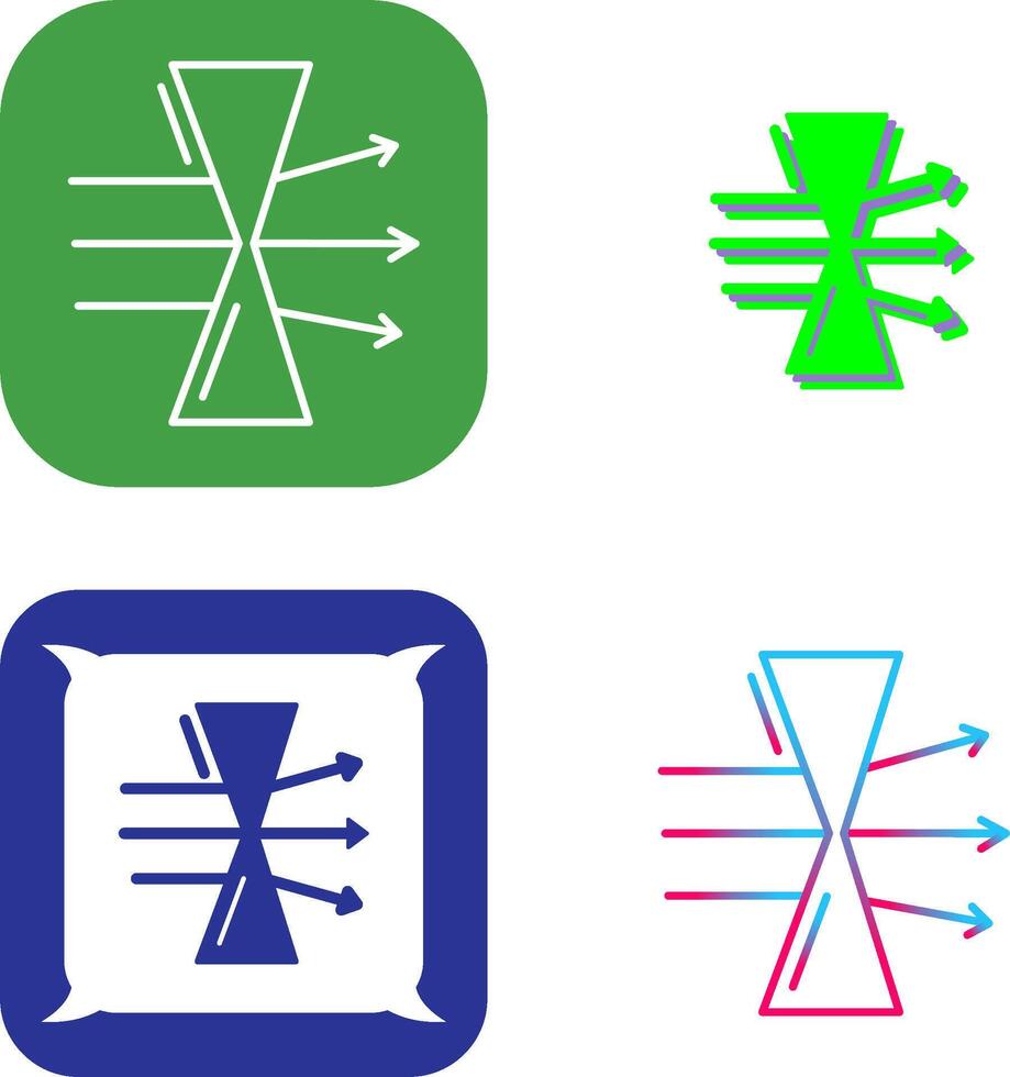 Dispersion Icon Design vector