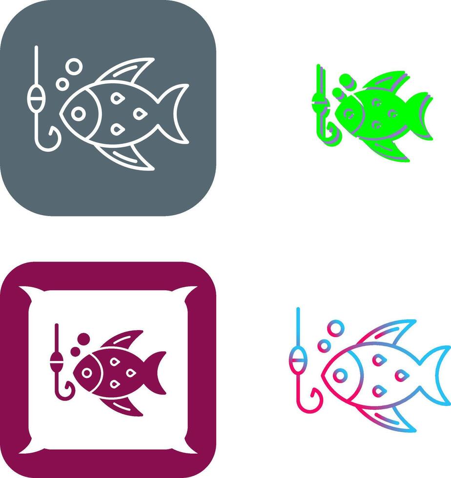 Fishing Icon Design vector