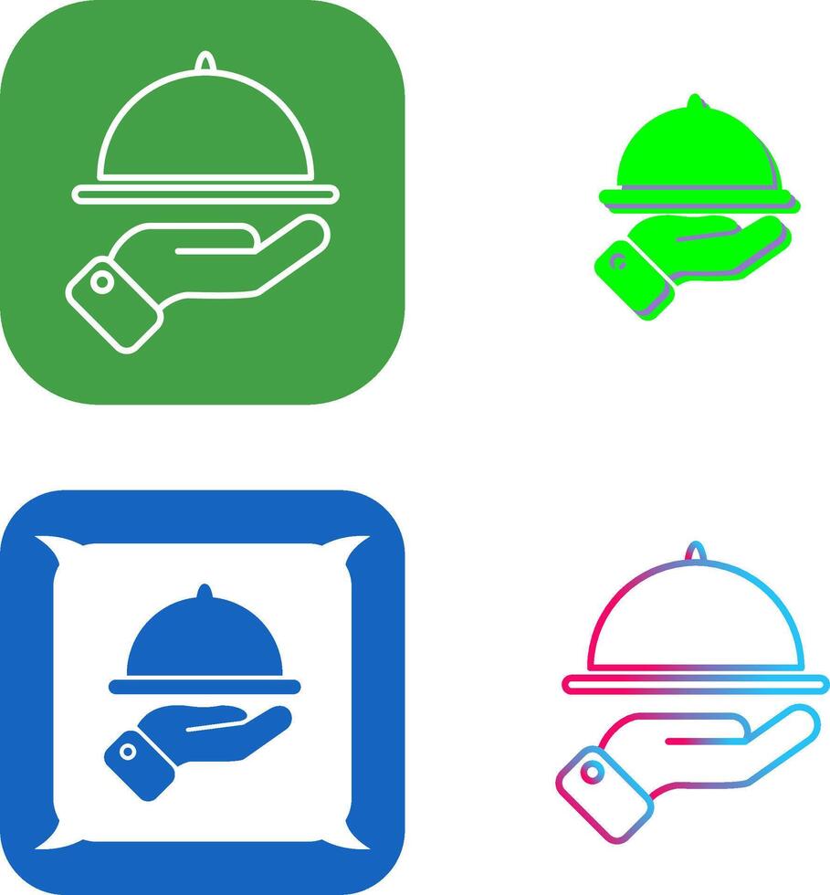 Waiter Icon Design vector