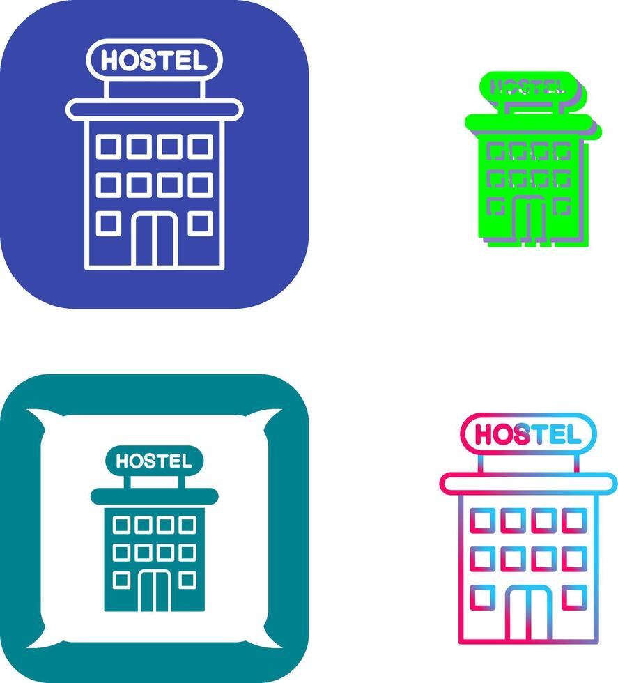 Hostel Icon Design vector