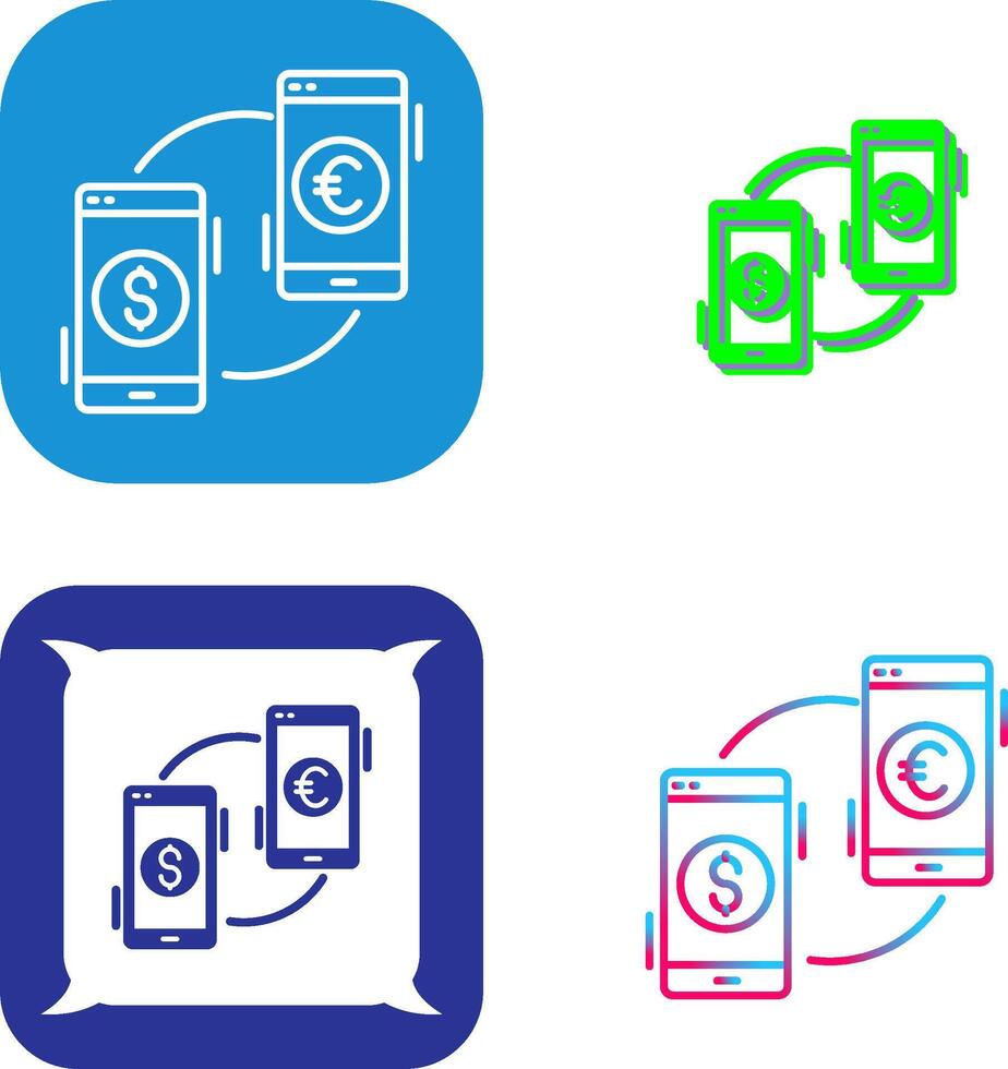 Exchange Icon Design vector
