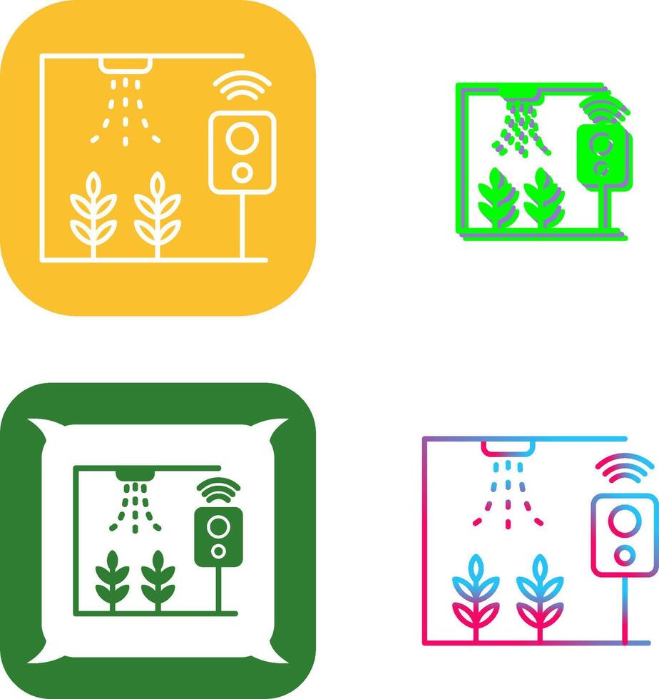 Smart Farm Icon Design vector