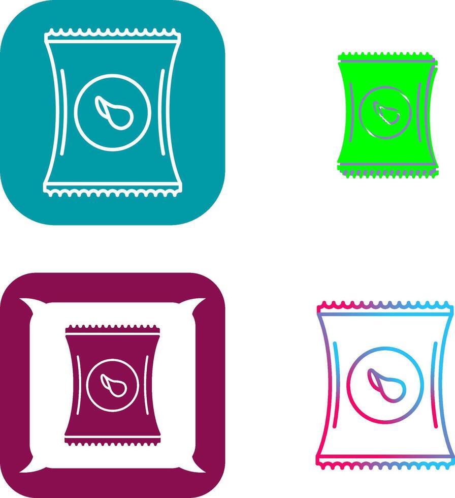 Chips Icon Design vector